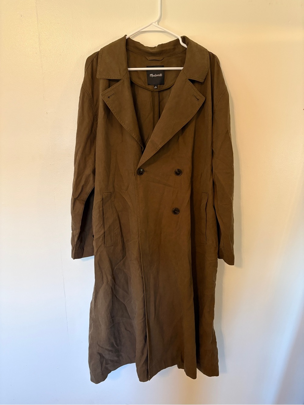 Green/Brown Madewell Trench Coat